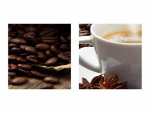 Leinwandbild Kaffee Details
