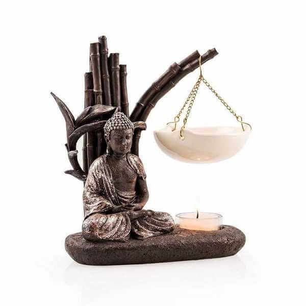PAJOMA Duftlampe Buddha aus Kunstharz