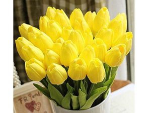 Blumenstrauß Tulpen - Kuntslumen in gelb